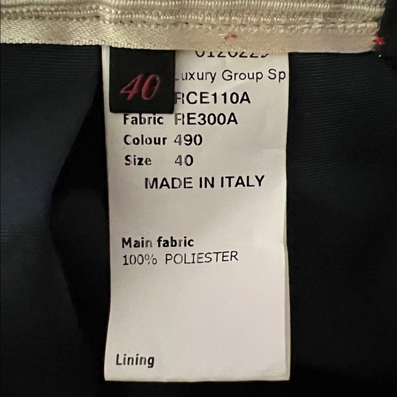 ROUCHA Italy Blue Satin Skirt W Side Pockets women’s - Picture 6 of 7